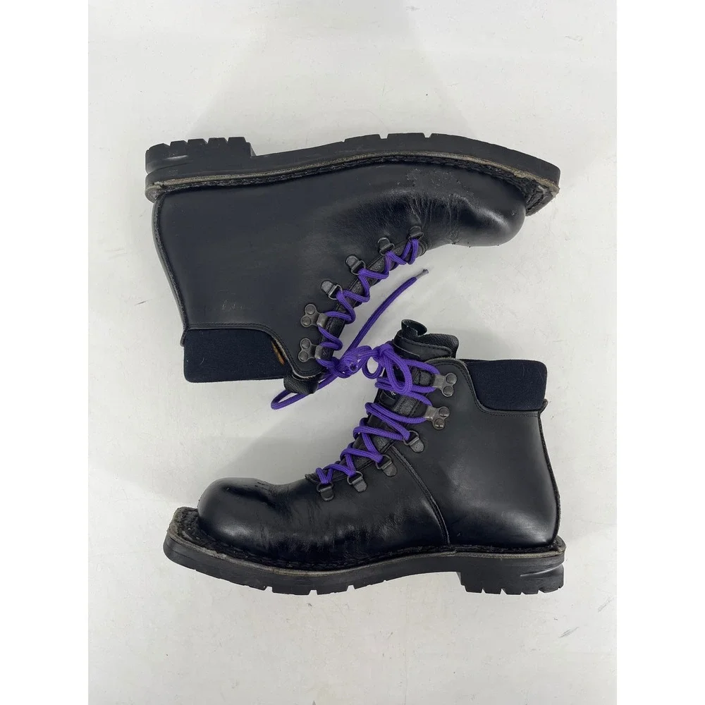 Alico Leather Cross Country Ski Boots Unisex Black Good 75mm Nordic Norm Vibram - Picture 6 of 10